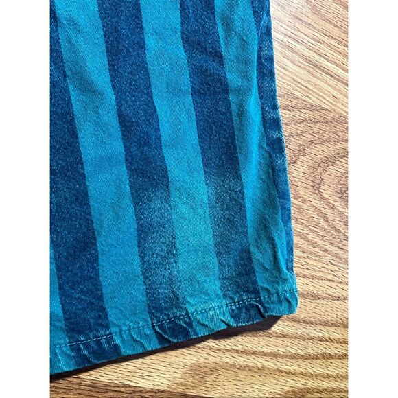 Vintage 90s Guess Striped Denim Shorts Size 34 - Picture 7 of 7